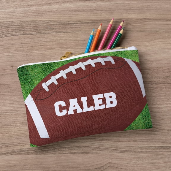 Personalized Football Zipper Pouch