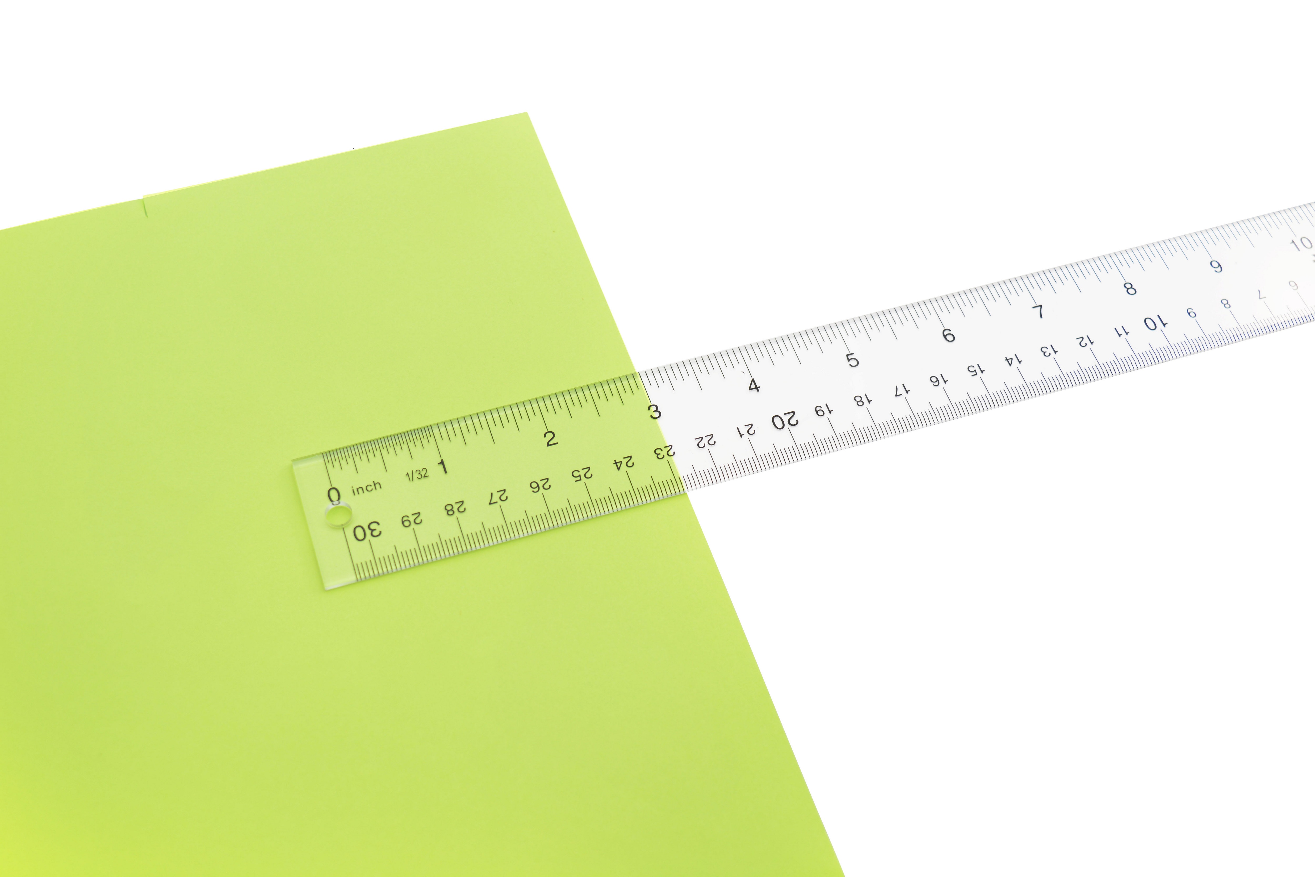 Hard Ruler Flexible Ruler Plastic Clear Straight Hard Ruler With Inches And Metric ...