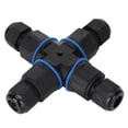 thumbnail image 5 of Conector de caja de conexiones de 4 vías resistente a la corrosión conector impermeable IP68 fuente de alimentación de red Amonsee No, 5 of 5