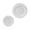 White, variant on Celebrate It Plastic Plate Set, Wavy Rim Two-Size Dining Assortment, Mint, 7" & 10", 8 Packs (320 Total)