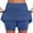 Blue2, variant on Plebaso Women's Skorts High Waist Athletic Sports Skirts Shorts Casual Solid Color Stretch Tennis Shorts