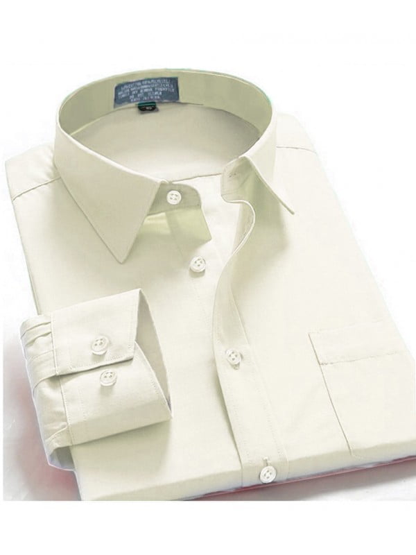 walmart mens white dress shirts