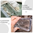 thumbnail image 3 of KAKOWELY organizer drawers storage 6Pcs Clear Drawer Organizer Set Multi-Functional Desk Drawer Organizer Trays Makeup Trays Office Supplies Storage for Drawer Storage, 3 of 4