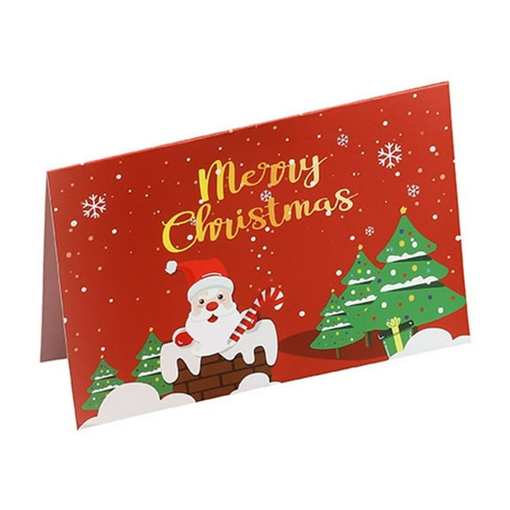 Christmas Greeting Card Set Of 8 Hand Written Holiday Message Cards With Envelopes For Family Friends Gift Giving Season