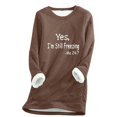 thumbnail image 2 of Birdeem sous-Vêtements d'Hiver Décontractés pour Femmes, Mode en Peluche Chaude, Manches Longues, Col Rond, 2 of 12