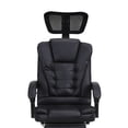 thumbnail image 4 of Soimiss Black Plastic Headrest for Home Office Chair with Adjustable Height, 4 of 8