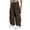 61# Coffee, variant on Godokuleh Men's Baggy Cargo Pants Drawstring Elastic Waist Flap Pocket Street Jogger Cargo Pants Gray M