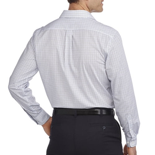 white long sleeve dress shirt walmart