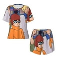 thumbnail image 4 of Lsque Scooby-Doo Women's Short-Sleeved Pajama Set - 2 Piece Soft and Lightweight Sleepwear Set-Medium, 4 of 9