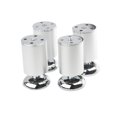 thumbnail image 4 of unbranded 4Ud Patas De Muebles Ajustables Redondas De Inoxidable Color Plata Para Gabinetes Y Estantes, 4 of 7