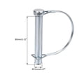 thumbnail image 2 of Shaft Locking Pin 12mm x 80mm Coupler Pin for Farm Trailers Wagons Lawn Garden in Arch, 2 of 5