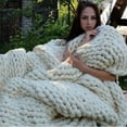 thumbnail image 6 of Giant Bulky Big Yarn Extreme Arm Knitting Kit Chunky Knit Blanket Very Thic, 6 of 8