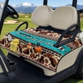 thumbnail image 2 of COEQINE Golf Cart Seat Covers with Carry Handle, Comfortable Golf Cart Seat Towel Blanket, Fits for EZGO Yamaha Club Car and Other 2-Seat Golf Carts, Blue American Tribal Cow Print, 2 of 8