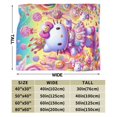 thumbnail image 2 of Hello Kitty Blanket, Super Soft Throw Blanket, Cozy Flannel Blankets For Boys Girls, Warm Blankets For Couch Sofa Bed, 50"X40", 2 of 9
