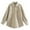 Beige, variant on Minimalist Soft Shirt Style Coat with Large Pockets Fashionable Outerwear for Casual Wear Green XS