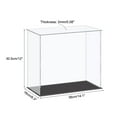 thumbnail image 2 of Uxcell Acrylic Display Case Plastic Box Cube Storage Box Clear Small Assemble Dustproof Showcase 36x16x30.5cm, 2 of 5