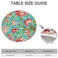 thumbnail image 6 of Round Fitted Tablecloth with Elastic Edges Fits 36"-44" Round Tables Pioneer Colorful Floral Waterproof Table Cover Washable Indoor and Outdoor for Party Kitchen Dinner Banquet Patio Picnic, 6 of 7