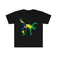thumbnail image 3 of Capoeira Brazil Flag Martial Arts Capoeira Gift Unisex Softstyle T-Shirt, 3 of 5