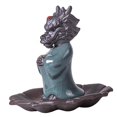 thumbnail image 4 of Incensario de dragón, soporte para varillas de incienso, escritorio de regalo, quemador de incienso, estatua de cerámica, estatuilla para año Nuevo,, 4 of 8
