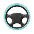 thumbnail image 5 of Picia Teal Turquoise Car Steering Wheel Cover, Non-Slip, Breathable, Universal 15 inch, 5 of 7
