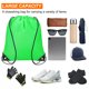 thumbnail image 5 of 20pcs mochila de cuerda de poliéster, bolsa de cincha, verde, 5 of 7