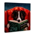 thumbnail image 2 of The Stupell Home Decor Herding Sheep Dog Reading for Dummies Funny Canvas Wall Art Design By Lucia Heffernan, 2 of 5