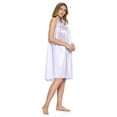 thumbnail image 2 of Casual Nights Women's Tricot Sheer Lace Sleeveless Nightgown, 2 of 4
