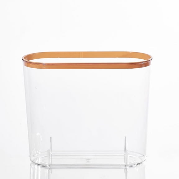 Clear Wastebasket Trash Can Garbage Container Bin Slim Garbage Can for Bathroom Kitchen