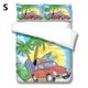 thumbnail image 2 of Cubierta de edredón Conjuntos de ropa de cama de buceo Cubiertas de almohadas cómodas Fibra de poliéster Decoraciones de cumpleaños Conjunto de colchas para dormitorio S 3 piezas Eigraketly HA011565-04, 2 of 7