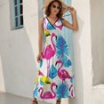 thumbnail image 2 of Flamingo Pattern Art Sleeveless Dress Women's Summer Suit Dresses for Women 2025 Luxury Party Dress, 2 of 7