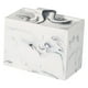 thumbnail image 4 of Contenedor de almacenamiento para hisopos de algodón, dispensador con tapa para tocador Blanco, 4 of 9