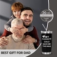 thumbnail image 2 of Father''s Day Gift Best Dad Ever Tumbler, Birthday Gifts for Dad From Daughter Son Gifts Present for Dad Men Husband Uncle-20 OZ Coffee Tumbler, 2 of 6