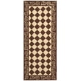 thumbnail image 3 of Safavieh Chelsea Marilou Bordered Wool Runner Rug, Brown/Ivory, 2'6" x 6', 3 of 12