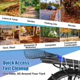thumbnail image 2 of Garden Rake, 53" Long Adjustable Leaf Rake with Expandable Head from 9.5 to 17 inch,Collapsible Lawn Rakes with Adjustable Splicin, 2 of 8