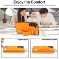thumbnail image 6 of for Samsung Galaxy S23+ Plus Case with Wristband Strap, PU Leather Phone Case with Ring Stand Case for Samsung Galaxy S23 Plus ZWD Orange, 6 of 18