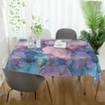 thumbnail image 3 of Yayeee Tablecloths 60" x 90" Rectangle Wrinkle Resistant Party Table Cover, Pink Marble Pattern, 3 of 8