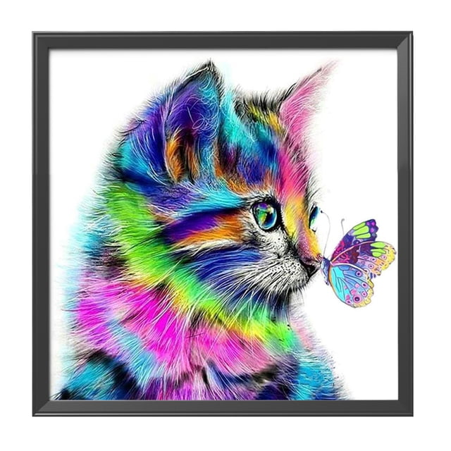 Cuadros Decorativos Kit de punto de cruz con estampado de animales Arte abstracto Wdftyju pintura de animales kit de bordado de 11CT costura artesanal