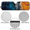 thumbnail image 6 of Yuyamidu Fire Lion Windshield Sunshade for UV Rays & Heat Protection, Cool Sun Visor Suitable for Wrangler, Compass, Gladiator & Renegade, 6 of 7