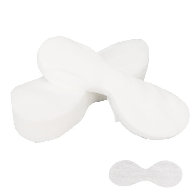100 almohadillas desechables para los ojos, finas y fáciles de usar, para el cuidado de la piel de los ojos, ideales para salones de belleza y para la absorción de agua.