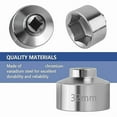 thumbnail image 3 of 2pcs 32mm Socket-Oil Filter Wrench Tool,Steel Quickly Oil Removal Tool,3/8Inch Drive Socket Tool, 3 of 6