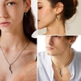 thumbnail image 6 of Hipunk Italian Horn Necklace for Men 925 Sterling Silver Cornicello Necklace Pendant Black Women Protection Amulet Jewelry Father's Day Gift, 6 of 11