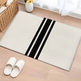 thumbnail image 2 of Black Geometric Stripe, 2'x3' Washable Rug, Abstract Farmhouse Style Non-Slip Soft Doormat Area Rugs for Entrance Bathroom Bedsides, Carpet for Kitchen Bedroom, Entryway Floor Mat, 2 of 9