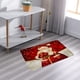 thumbnail image 5 of Alfombra antideslizante absorbente de franela festiva de Papá Noel y alce rectangular para cualquier habitación H, 5 of 7