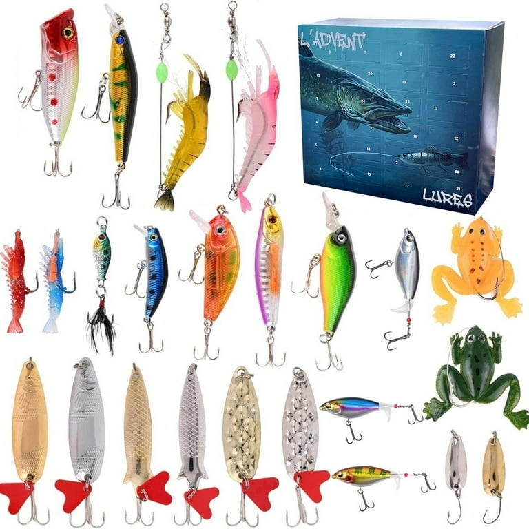 New L'Advent'Lures 2025 Christmas Fishing Blind Box Advent Fishing