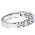 thumbnail image 3 of Pompeii 1 1/2 Ct U Shape Prong Diamond Wedding Ring 14K White Gold (H/I,I1-I2), 3 of 5