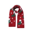 thumbnail image 1 of SUNSIOM Kids Christmas Tree/ Boot/ Deer Print Neckerchief Knitted Scarf, 1 of 6
