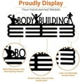 thumbnail image 5 of 1set Medal Hanger Display Holder Body Building Female Sport Iron Hook Rack Frame Medal Hanger Awards Ribbon Wall, 5 of 9