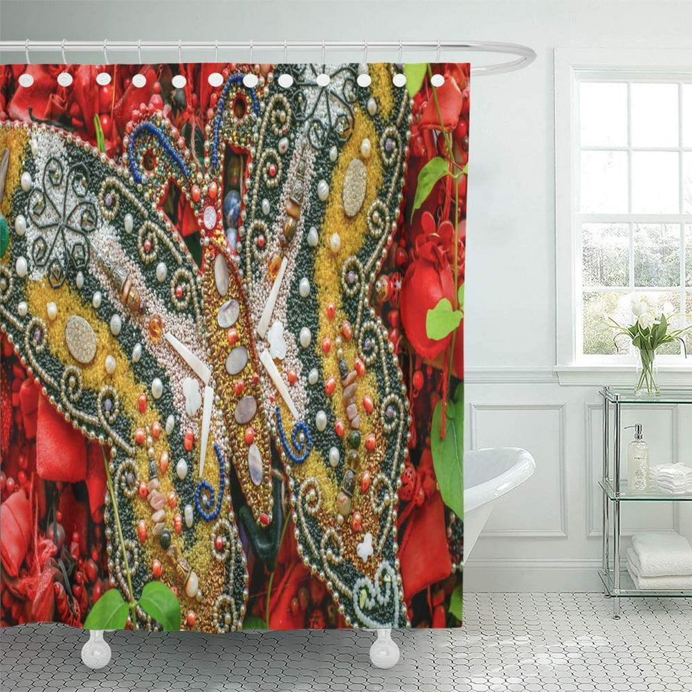 SUTTOM Batik Blue Beautiful Beadwork Colorful American Bead Beaded