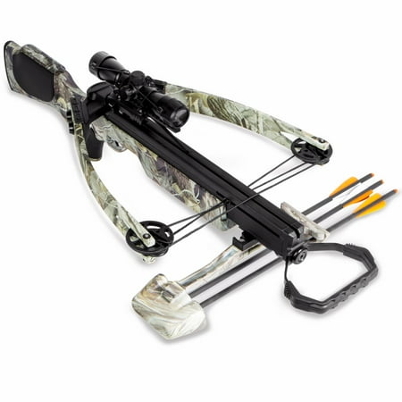 XtremepowerUS Reverse Draw Crossbow 175 Lbs, 320 fps Hunting Equipment,