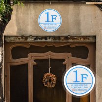 DEEPCRAFF Practical Large Door Number Sign Acrylic Floor Number for Home